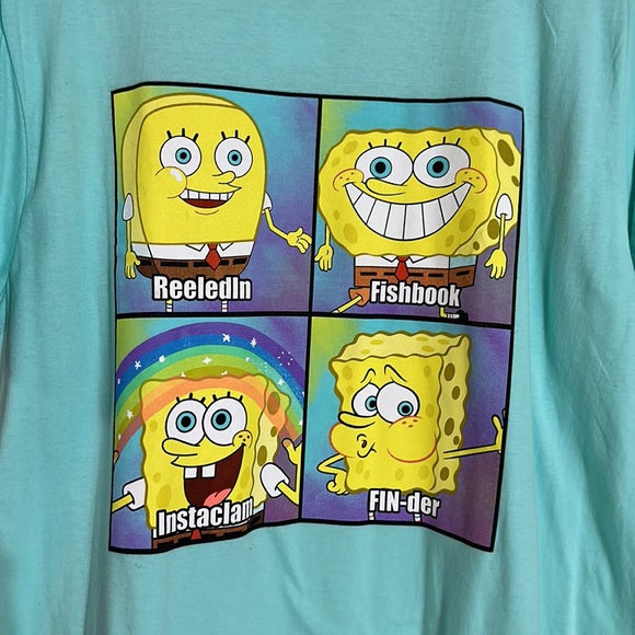 Spongebob Squarepants Social Media Challenge Shirt - Picture 3 of 6